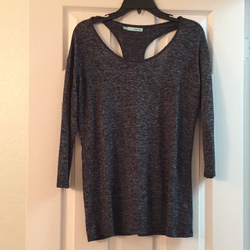 Maurices 3/4 Sleeve Racerback Top Size Small
